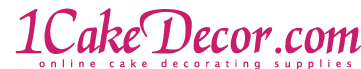 1CakeDecor.com logo. If you click it, you'll go home